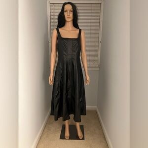 Faux Leather Dress